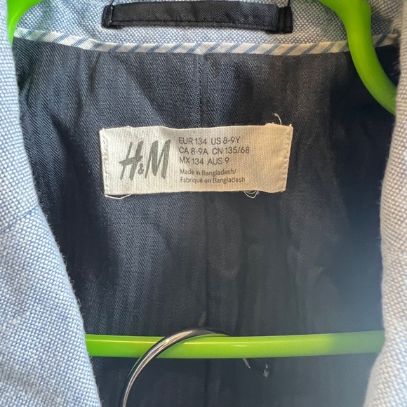 H&M Kids Blazer and Pants Set in Light Blue - Size US 8 - 9 Yrs - Picture 2 of 16